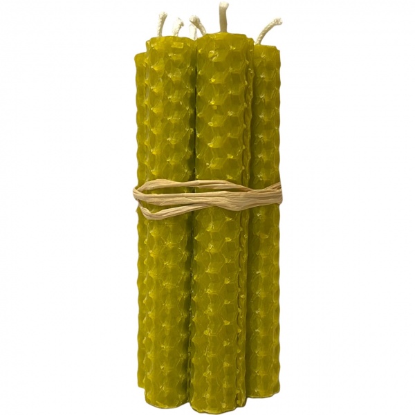 Green (Olive) - Beeswax Spell Candles